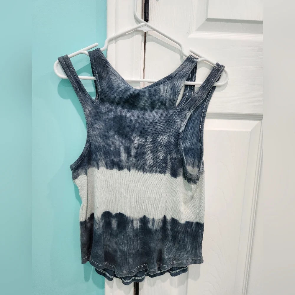 Free People We the Free Tie Dye Double Strap Tank Top Size P S - Picture 3 of 4
